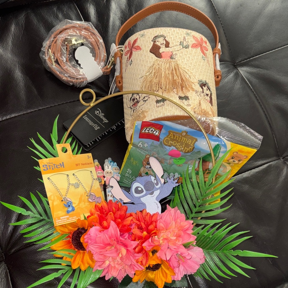 Loungefly Tan and Brown Hula Girl Bag